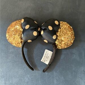 Gold Sequin Mouse Ears Headband
